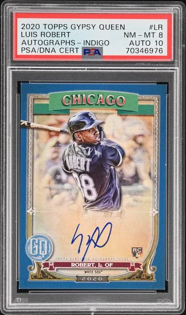 2020 Topps Gypsy Queen Luis Robert Singed Autographs Indigo #LR card image