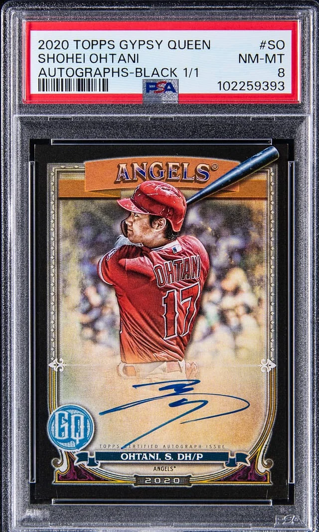 2020 Topps Gypsy Queen Shohei Ohtani Autograph Black #GQA-SO card image