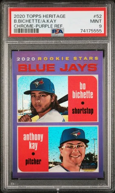 2020 Topps Heritage Anthony Kay/Bo Bichette Stars #52 card image