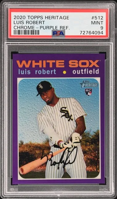 2020 Topps Heritage Chrome Luis Robert #THC-512 card image
