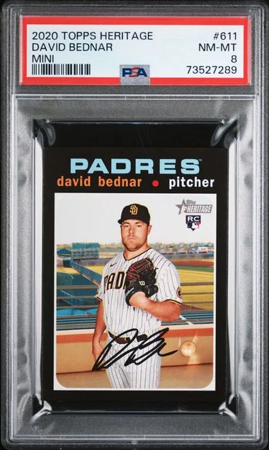 2020 Topps Heritage David Bednar Mini #611 card image