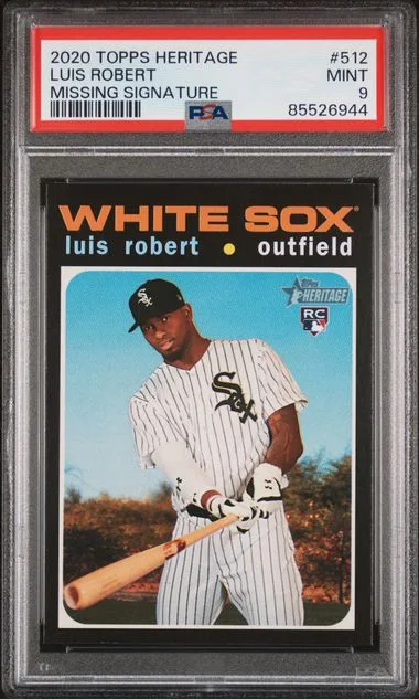 2020 Topps Heritage Luis Robert #512 card image