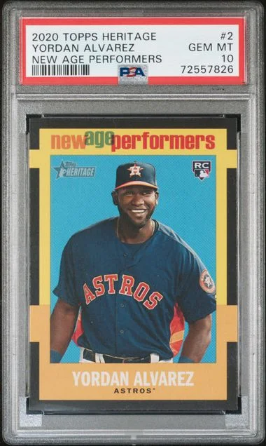 2020 Topps Heritage Yordan Alvarez New Age Performers #NAP-2 card image