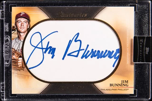 2020 Topps Jim Bunning Luminaries Cut Signature #CUT-JB card image