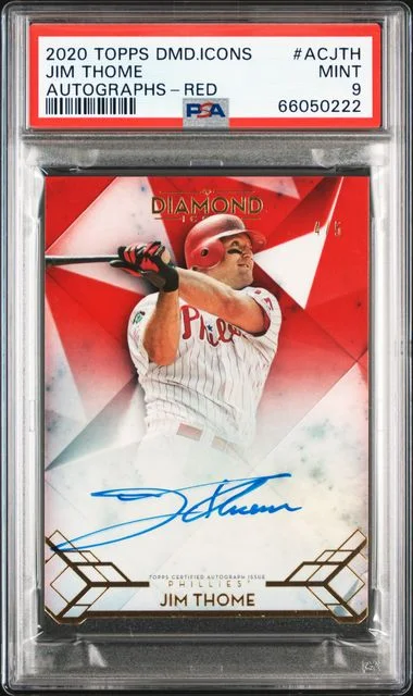 2020 Topps Jim Thome Diamond Icons Autographs #ACJTH card image