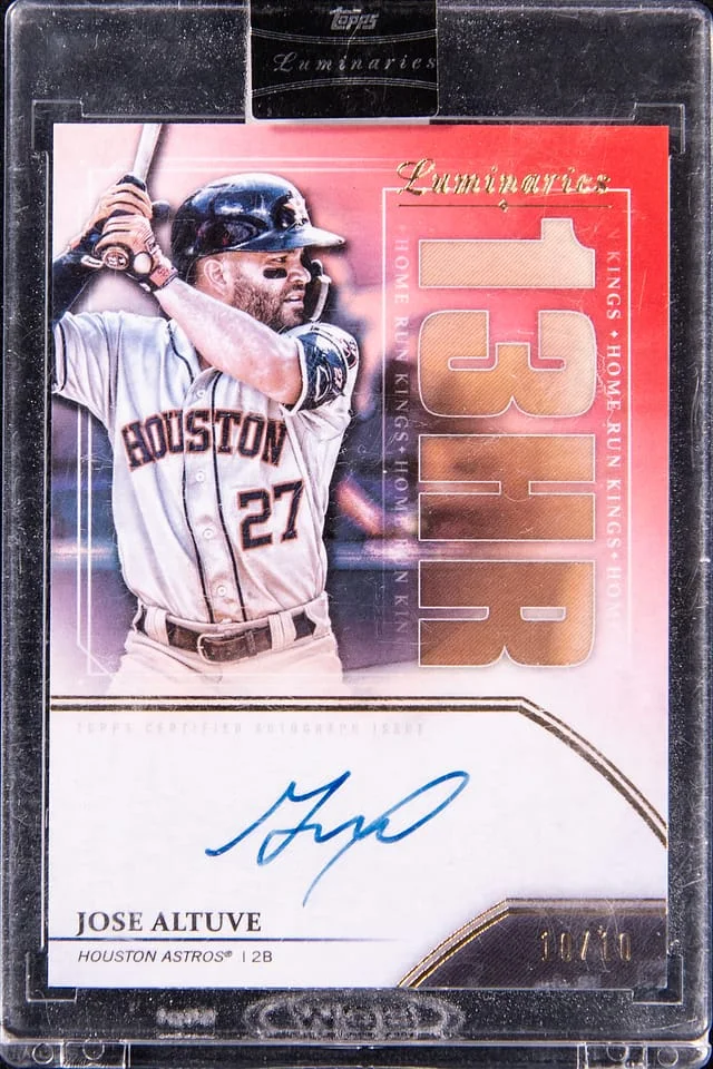 2020 Topps Jose Altuve Luminaries Home Run Kings #HRK-JAL card image