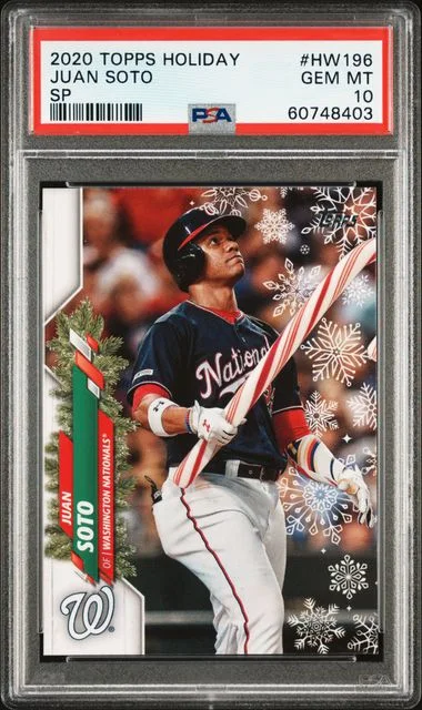 2020 Topps Juan Soto Holiday SP #HW196 card image