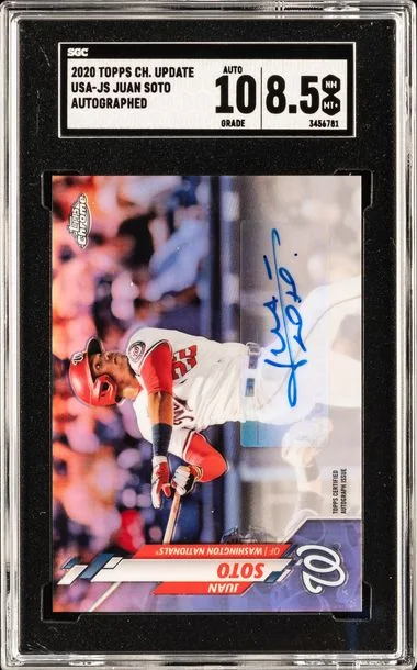2020 Topps Juan Soto Ch. Update Autographed #USA-JS card image