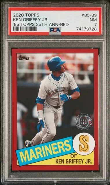 2020 Topps Ken Griffey Jr. 1985 Topps 35Th Anniversary #85-89 card image
