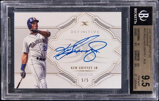 2020 Topps Ken Griffey Jr. Definitive Autographs #DCA-KGJ card image