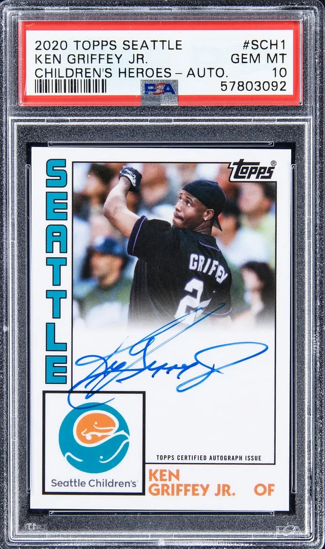 2020 Topps Ken Griffey Jr. Seattle Childrens Heroes Autograph #SCH-1 card image