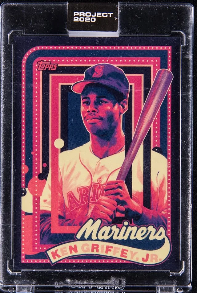 2020 Topps Ken Griffey Jr. - Topps Encased Project 2020 1989 Topps Traded Baseball Matt Taylor Designed #53 card image