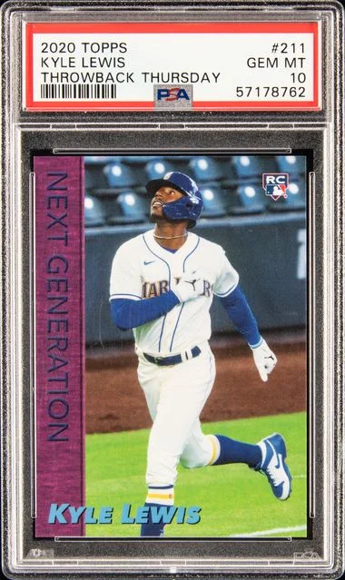 2020 Topps Kyle Lewis Throwback Thursday #211 card image