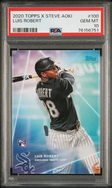 2020 Topps Luis Robert X Steve Aoki #100 card image