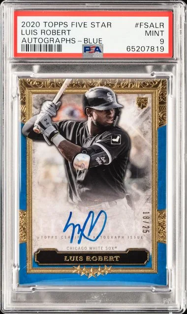 2020 Topps Luis Robert Five Star Autographs Blue #FSA-LR card image