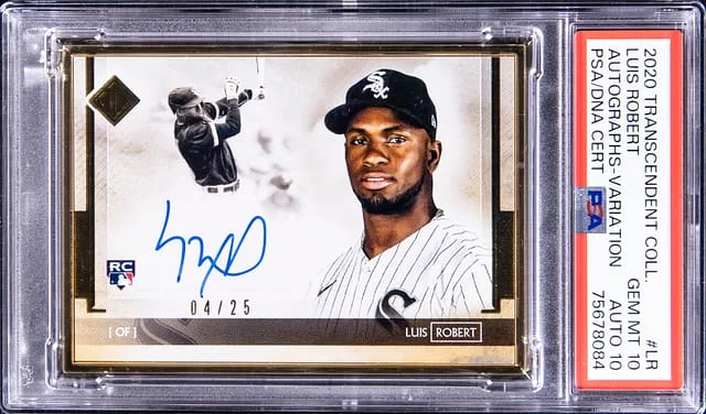 2020 Topps Luis Robert Transcendent Collection Autograph Variation #TCAV-LR card image