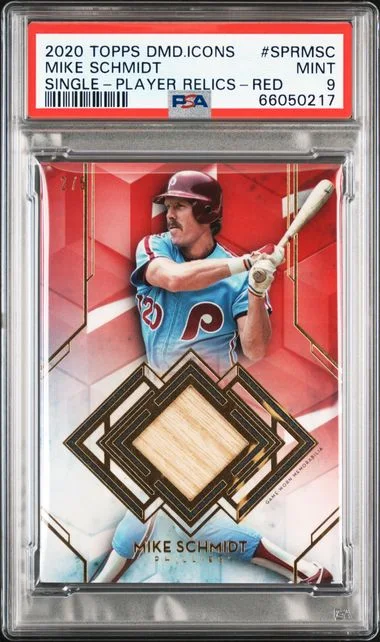 2020 Topps Mike Schmidt Diamond Icons Single-Player Relics #SPRMSC card image