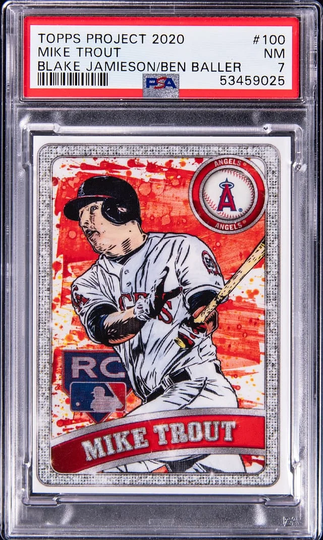 2020 Topps Mike Trout Inception Purple #100 card image