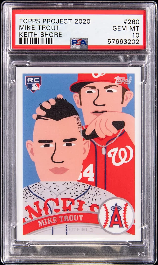 2020 Topps Mike Trout Project Keith Shore #260 card image