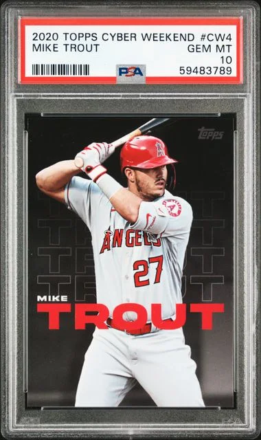 2020 Topps Mike Trout Cyber Weekend #CW4 card image