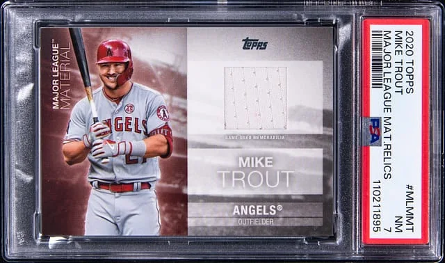 2020 Topps Mike Trout Major League Material Relics #MLMMT card image