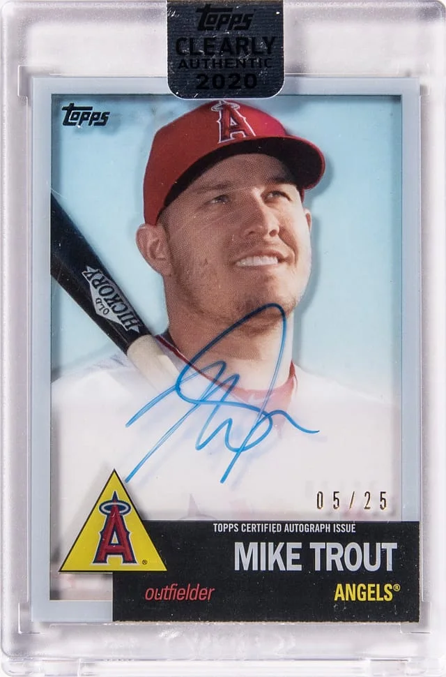 2020 Topps Mike Trout Clearly Authentic #RA-MT card image