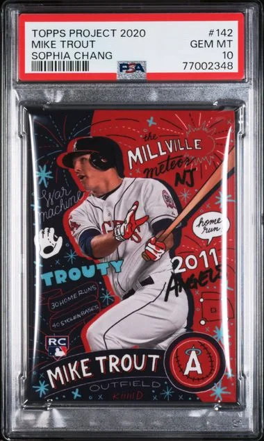2020 Topps Mike Trout/Sophia Chang Project 2020 #142 card image