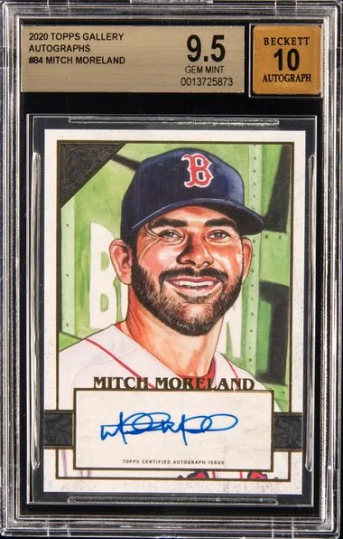 2020 Topps Mitch Moreland Gallery Autographs #84 card image