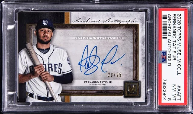 2020 Topps Museum Collection Fernando Tatis Jr. Archival Autograph Gold #AA-FT card image