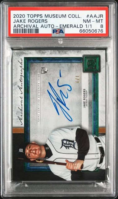 2020 Topps Museum Collection Jake Rogers Archival Autographs #AAJR card image