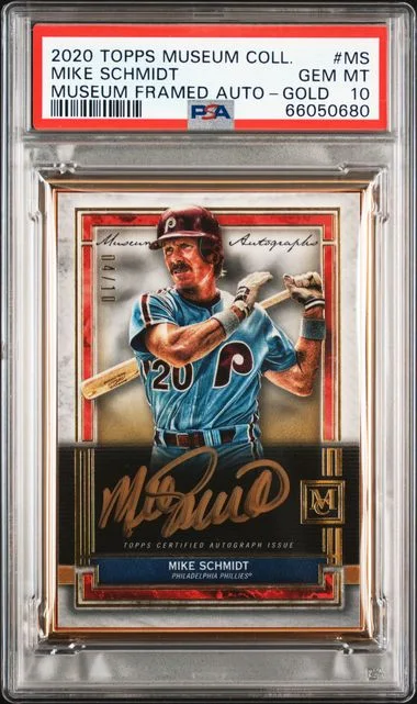 2020 Topps Museum Collection Mike Schmidt Museum Framed Autographs #MS card image