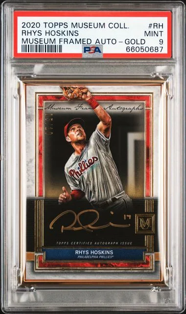 2020 Topps Museum Collection Rhys Hoskins Museum Framed Autographs #RH card image