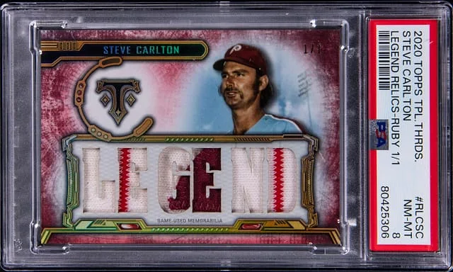 2020 Topps Museum Collection Steve Carlton #RLC-SC card image