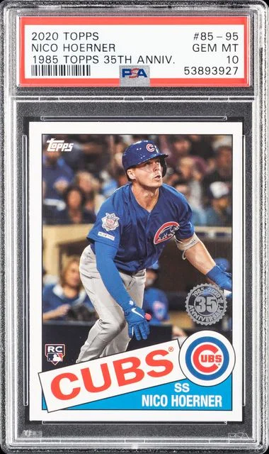 2020 Topps Nico Hoerner 1985 Topps 35th Anniversary #85-95 card image