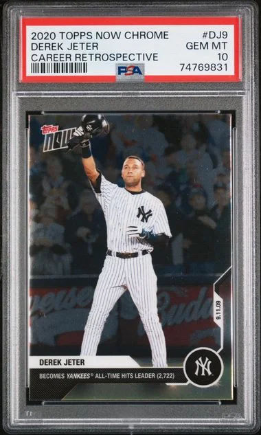2020 Topps Now Derek Jeter Chrome Career Retrospective #Dj9 card image