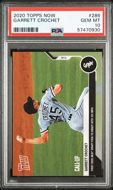 2020 Topps Now Garrett Crochet #286 card image