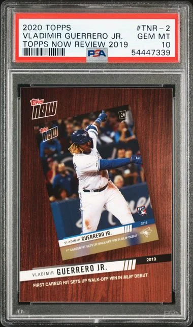2020 Topps Now Vladimir Guerrero Jr. Review 2019 #TNR-2 card image