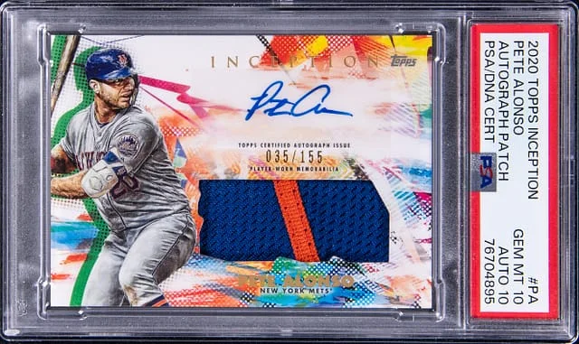 2020 Topps Pete Alonso Inception Autograph Patch #IAP-PA card image