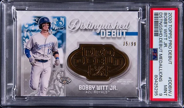 2020 Topps Pro Debut Bobby Witt Jr. Distinguished Debut Medallion #DD-BWJ card image