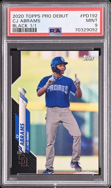 2020 Topps Pro Debut CJ Abrams Black #PD192 card image