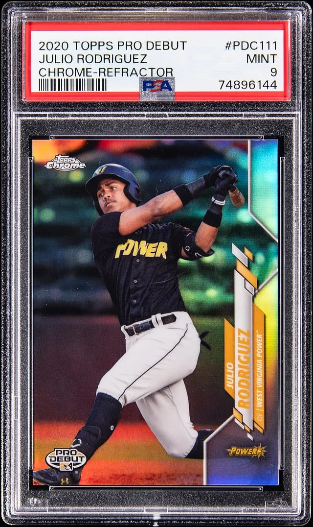 2020 Topps Pro Debut Julio Rodriguez Chrome Refractor #PDC-111 card image
