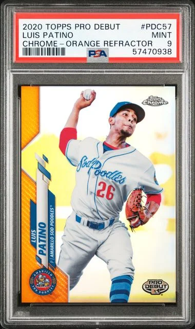 2020 Topps Pro Debut Luis Patino Chrome-Orange Refractor #Pdc57 card image