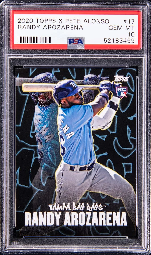 2020 Topps Randy Arozarena X Pete Alonso #17 card image