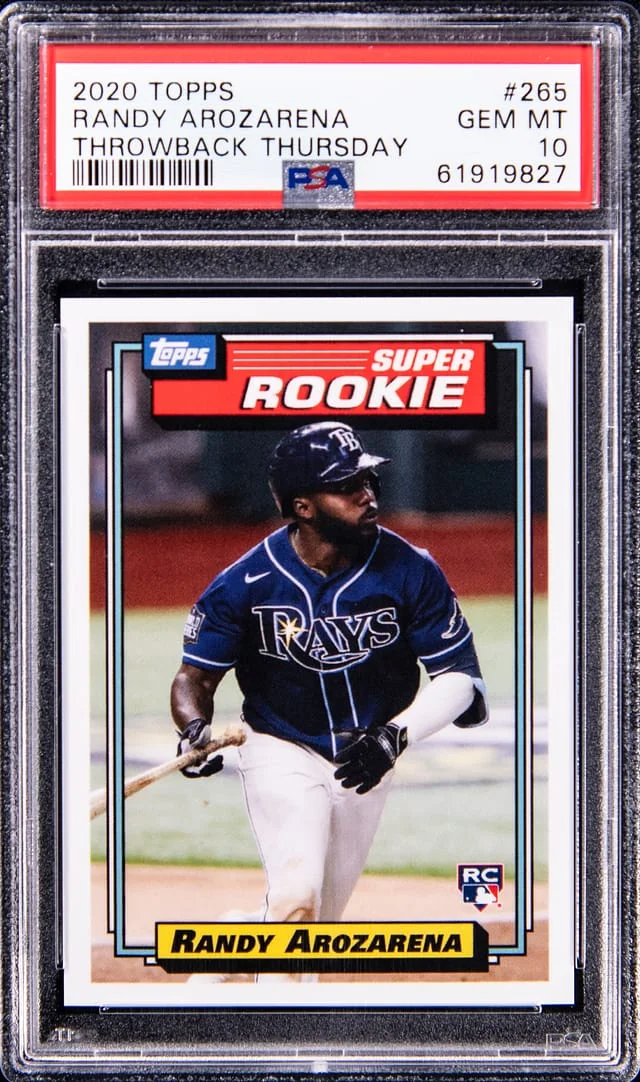 2020 Topps Randy Arozarena Throwback Thursday #265 card image