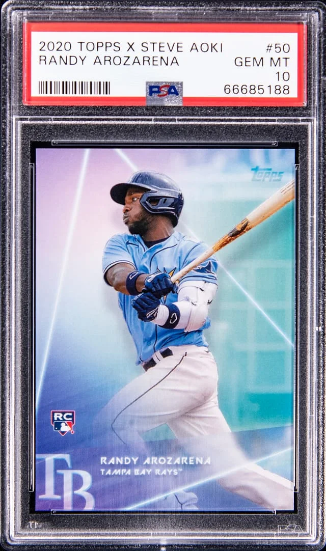 2020 Topps Randy Arozarena x Steve Aoki #50 card image