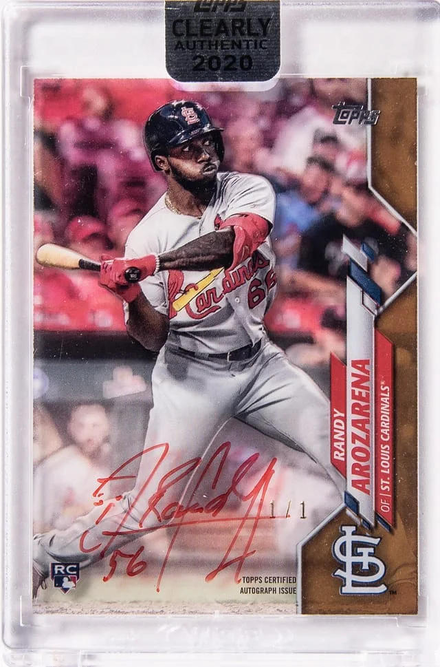 2020 Topps Randy Arozarena Clearly Authentic #ECCA-RA card image