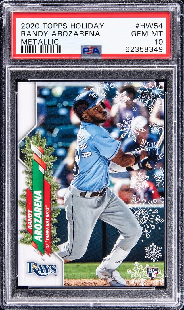 2020 Topps Randy Arozarena Holiday Metallic #HW54 card image