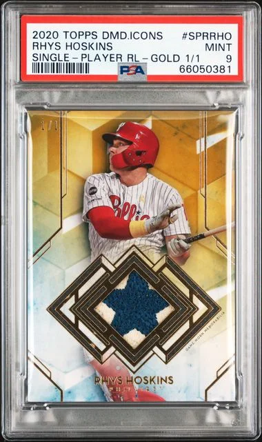 2020 Topps Rhys Hoskins Diamond Icons Single-Player Relics #SPRRHO card image