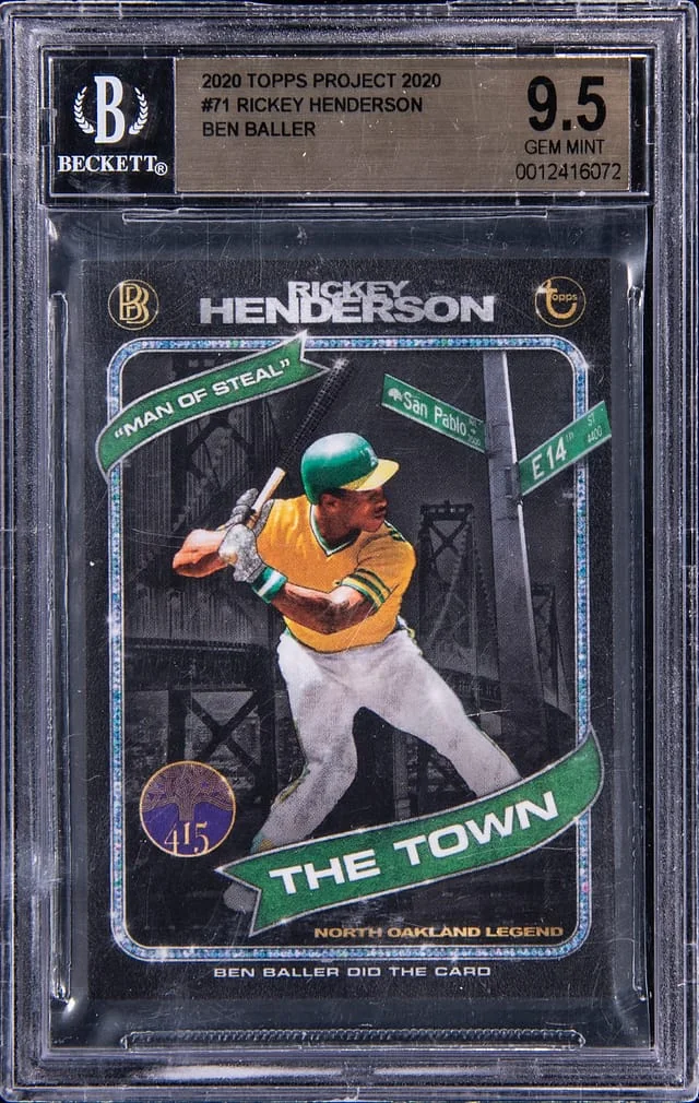 2020 Topps Rickey Henderson Project 2020 Ben Baller #71 card image