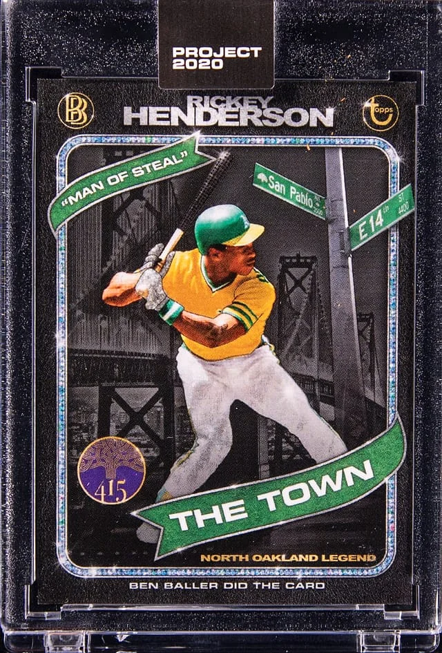 2020 Topps Rickey Henderson - Topps Sealed Project 2020 Ben Baller #71 card image